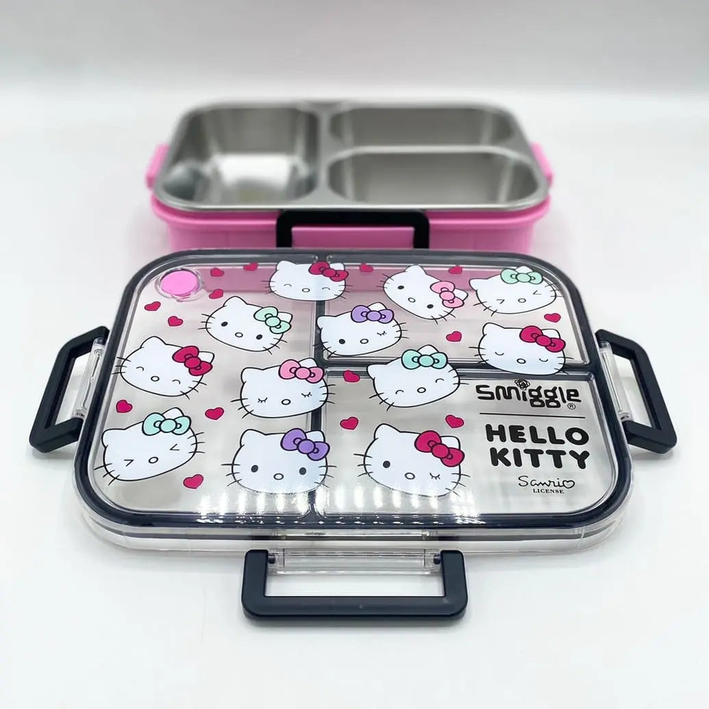 🧊Smiggle Hello Kitty Lunch Box | Stainless Steel | 23x17x6.5cm