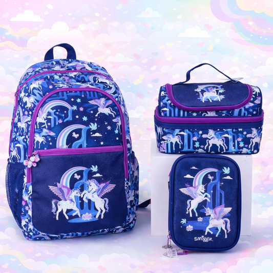 Smiggle Blue Unicorn Set | Build Your Own Set