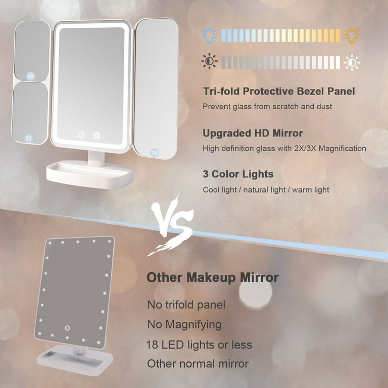 Magnification Makeup Mirror  with Lights Nice Gift LED