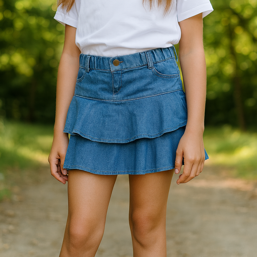 Jeans Skirt For Girl Size 9-10y