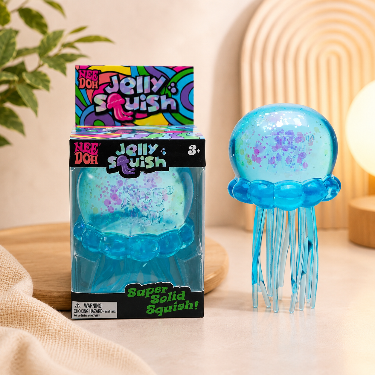NeeDoh Squishy Jellyfish Sensory Toy – 3 colors | 3+