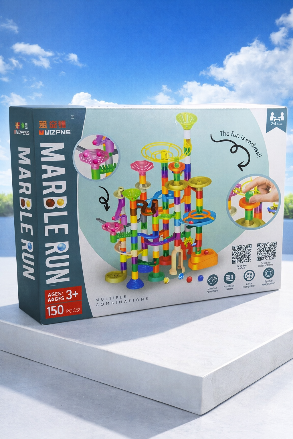Marble Run Building Set for Kids | 150pcs | 3+