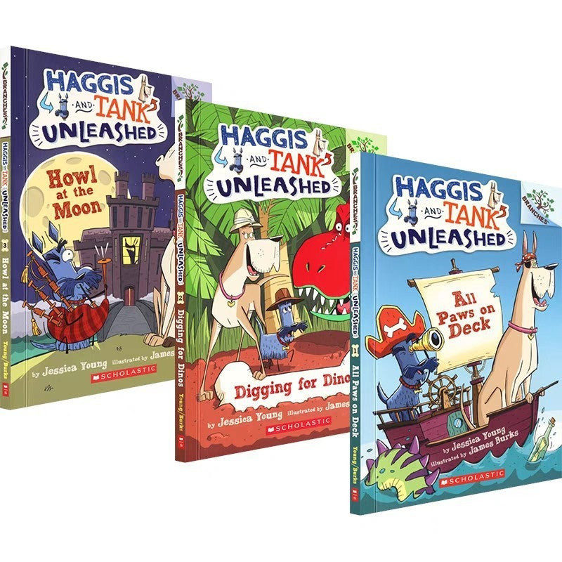 Haggis And Tank Unleashed - 3 Books Set | Soft Cover | 3+