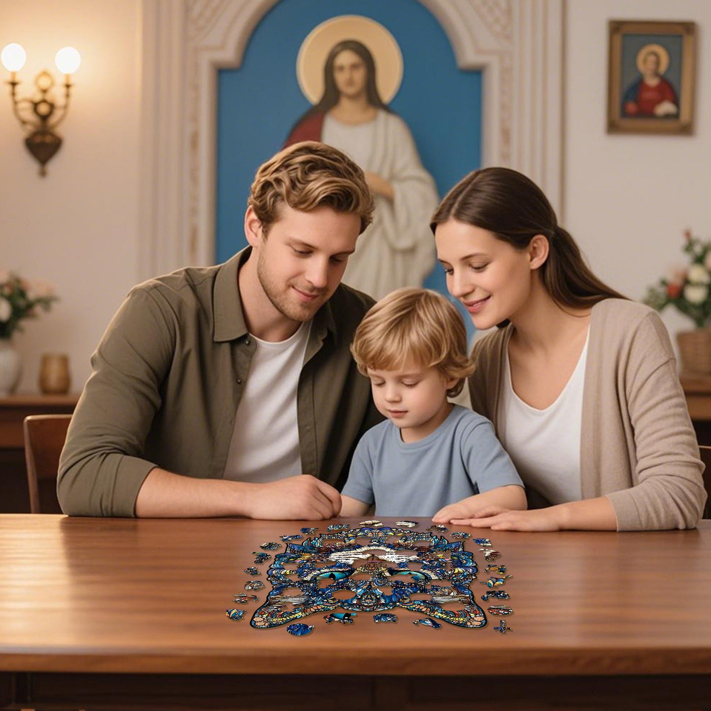 Mystic Cat Wooden Puzzle – 212 Pieces | Premium Animal Jigsaw Puzzle