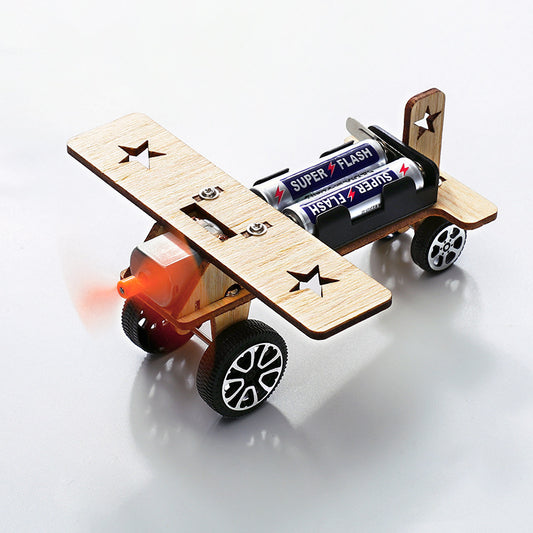 DIY Electric Wooden Airplane STEM Kit | 6+