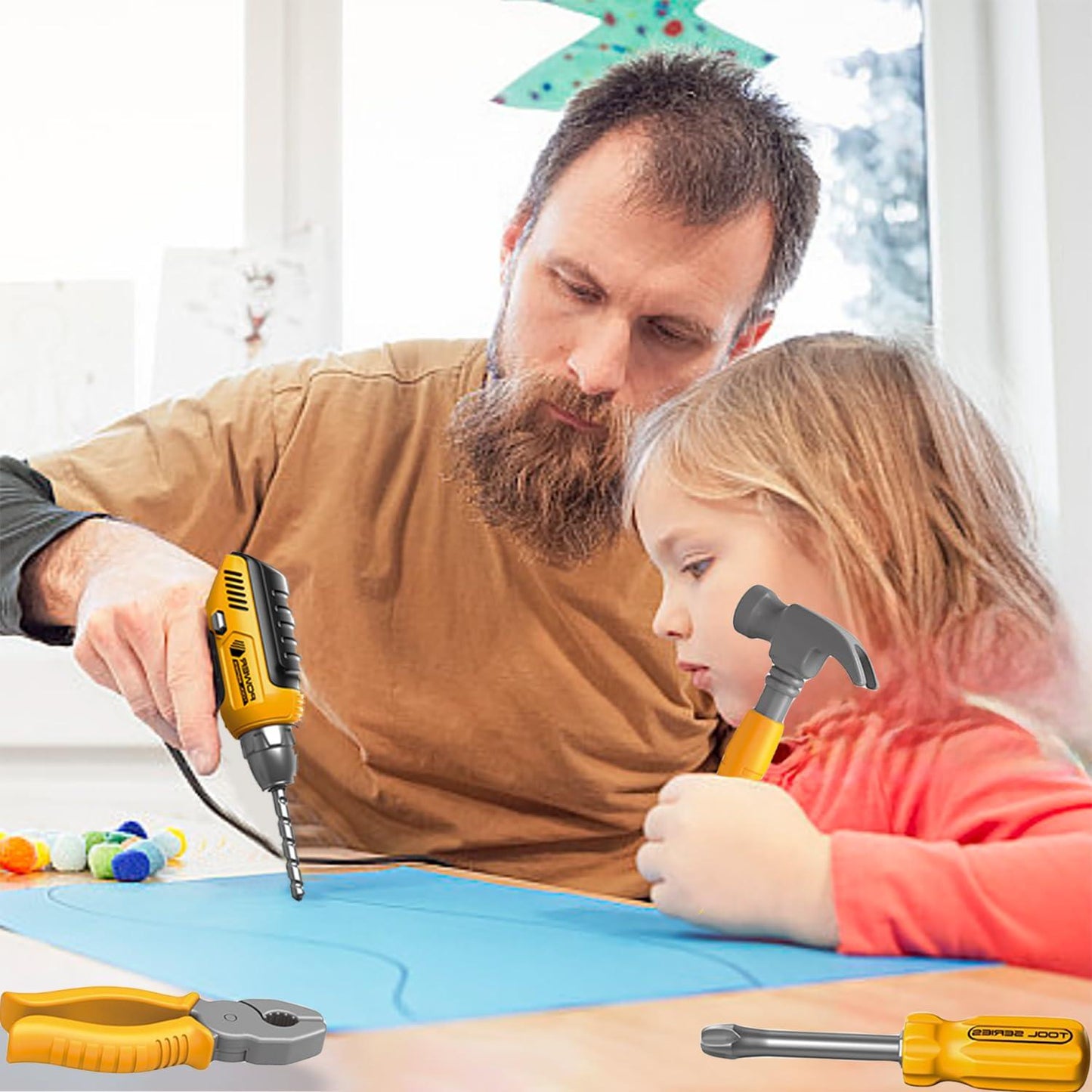 Mega Power Tools - Role Play Toys With Power Drell | 3+