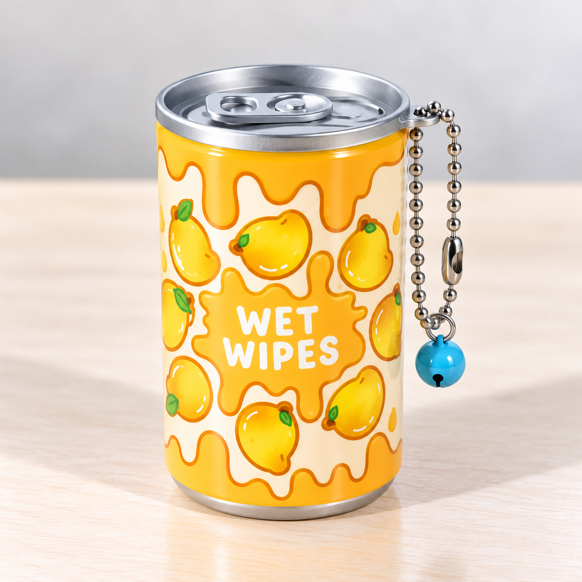 Mini Wet Wipes Keychain Can – 30 Sheets | 8 × 5 cm