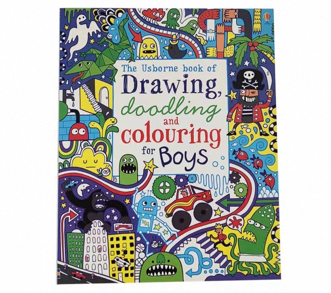 The Usborne Book Of Drawing , Doodling And Colouring | Soft Cover 3+