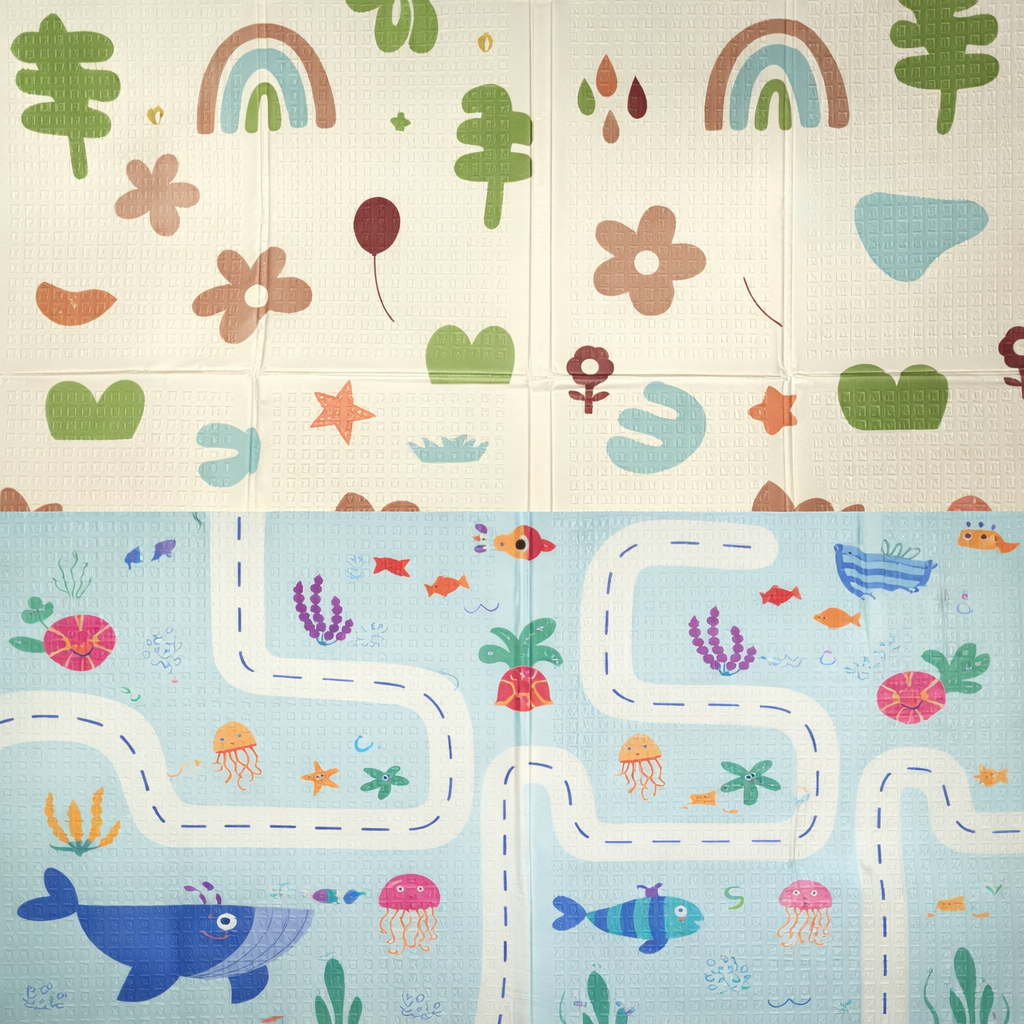 Soft Double-Sided Design Foam Play Baby Mat | 200x180x1cm | Age 0+