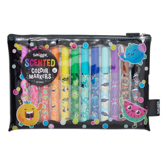 Smiggle Scented Colour Markers Pack Of 12 Fruits Design