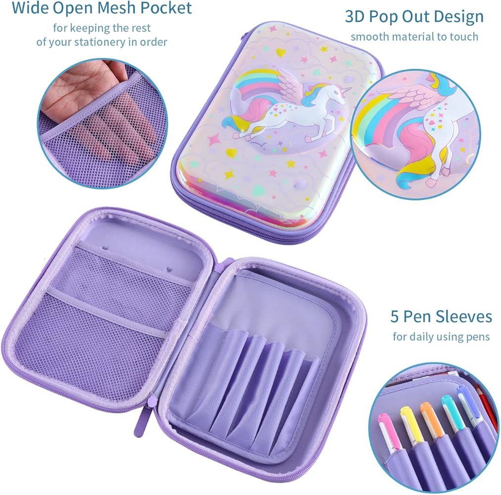 Smiggle Pencil Case | Hardtop | Unicorn