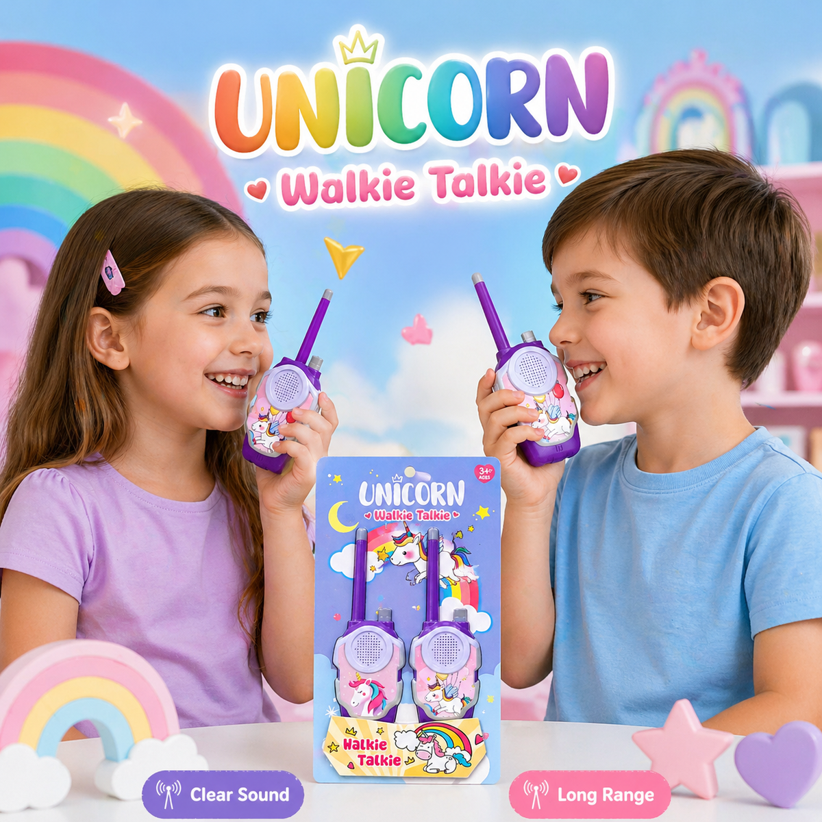 Unicorn Walkie Talkie Set – 2 Pcs | 3+