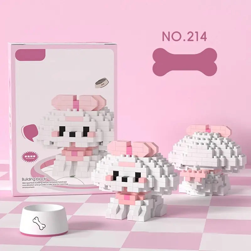MEKANSM Mini Dog Collection – 18-Piece Building Block Collection| 8+