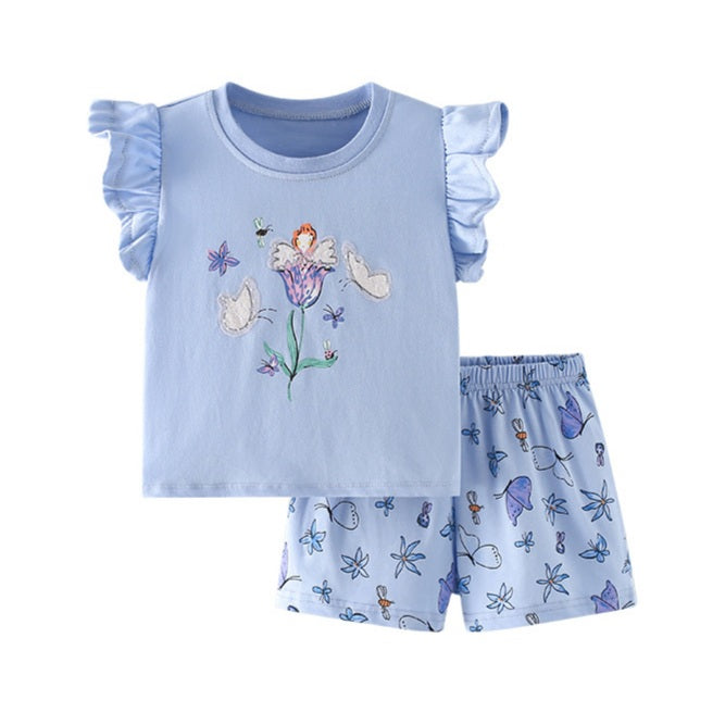 Girls Cotton Butterfly – Soft Summer Outfit (3–10Y)