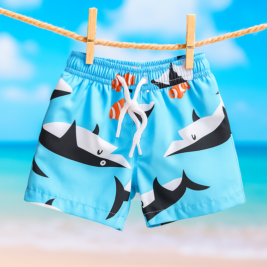 Shark design Swimming short for 2-6y