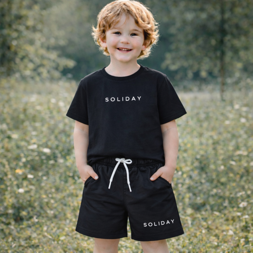 Boyand Girl Cotton Durk Grey – Soft Summer Outfit (7–8Y)