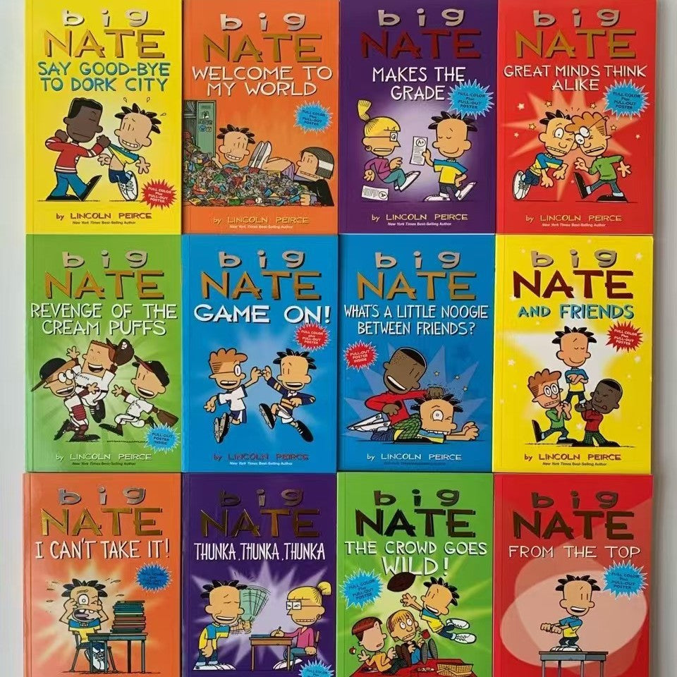 Big Nate Comic Book Collection by Lincoln Peirce – 12 Books Set | Soft Cover | 8+