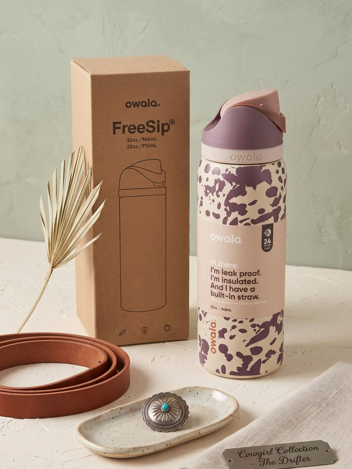 Owala Stainless Steel FreeSip Leak-proof | Cowgirl Core | 710-950ml