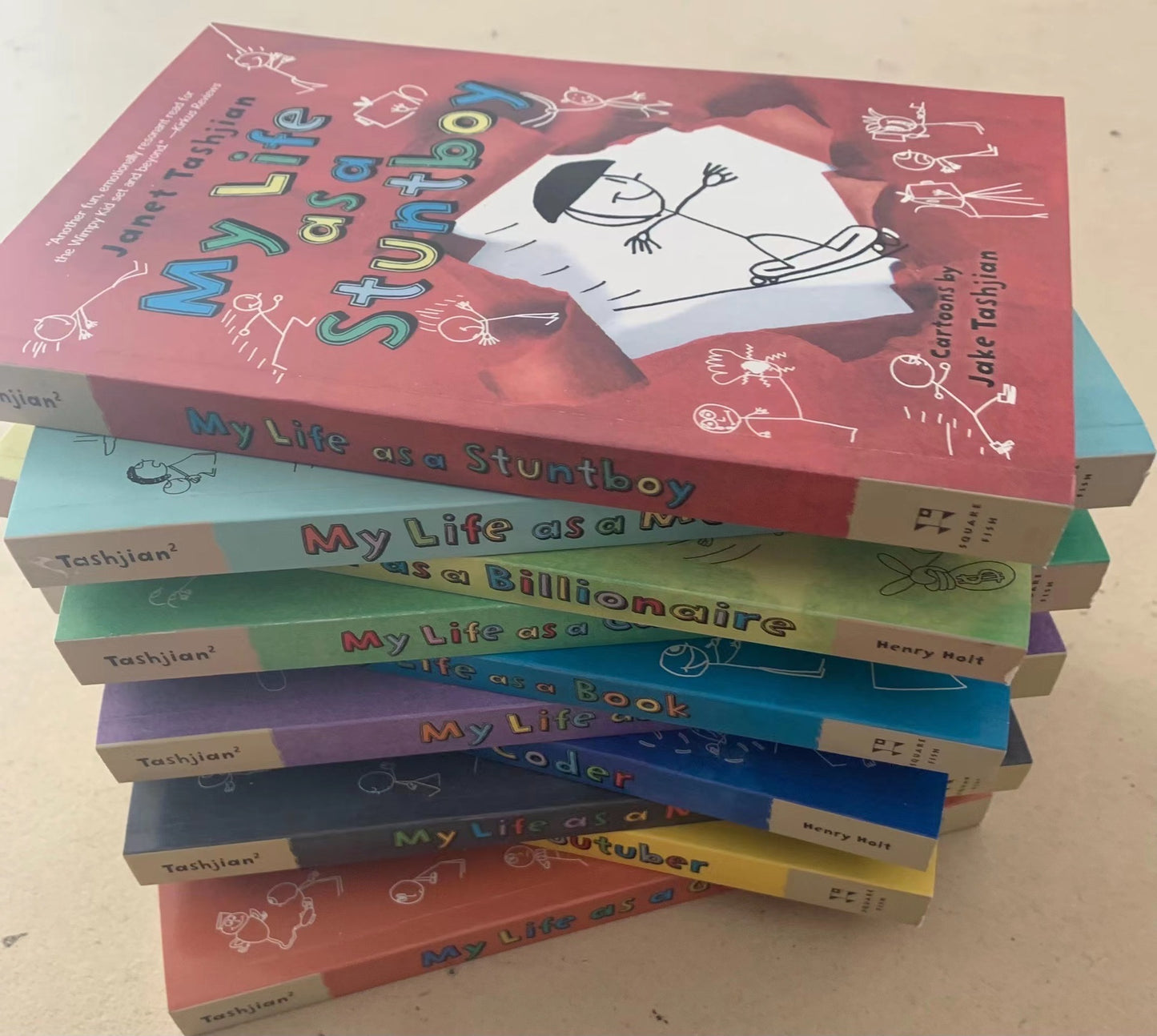 My Life As A Cartoonist 10 Books Set By Janet Tashjian