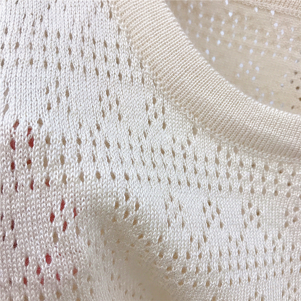 Girls Cotton Beige Set – Soft Summer Outfit (7-8Y)