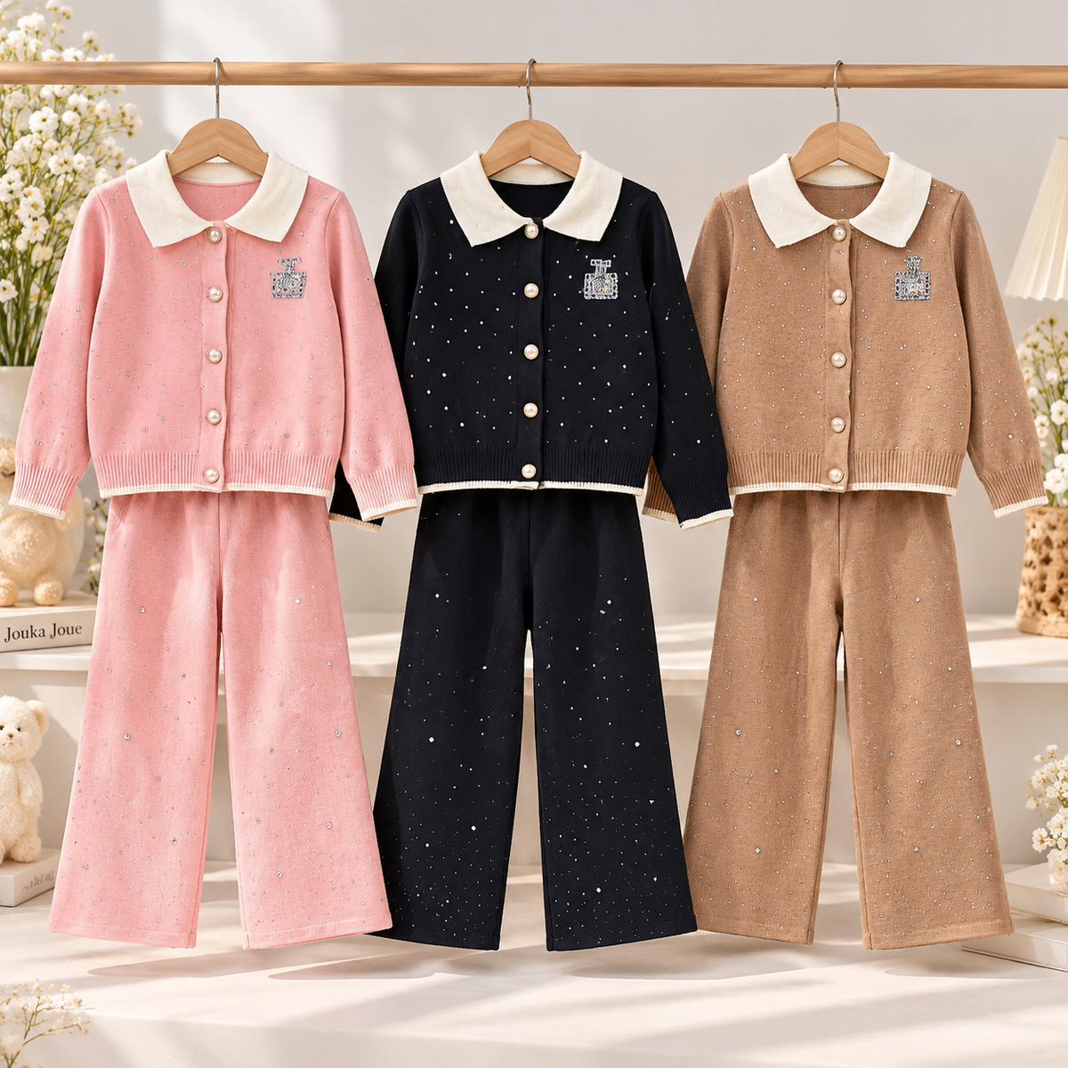 Girls' Sparkling Knit 2-Piece Set / 3–12Y