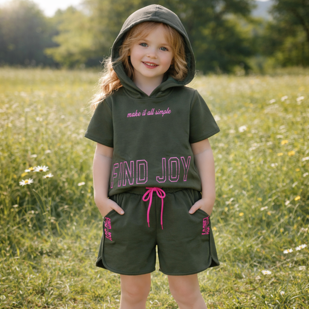 Girls Cotton Make It All Simple – Soft Summer Outfit (9–11Y)