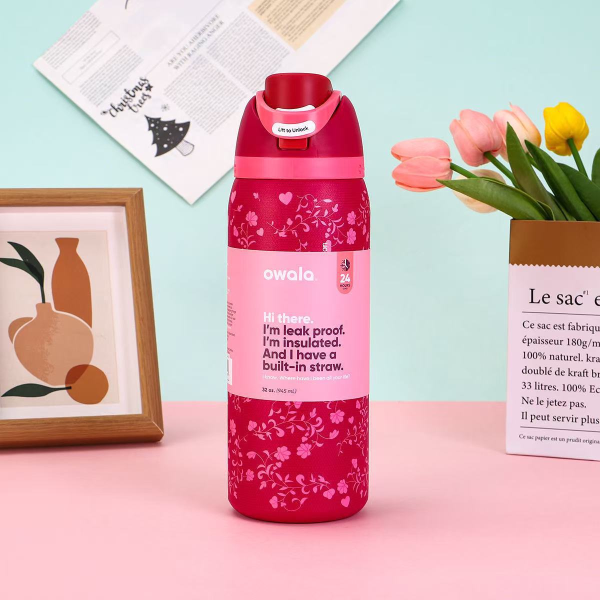 Owala Bottle Stainless Steel Free Sip Leak-proof Love 710-950ml