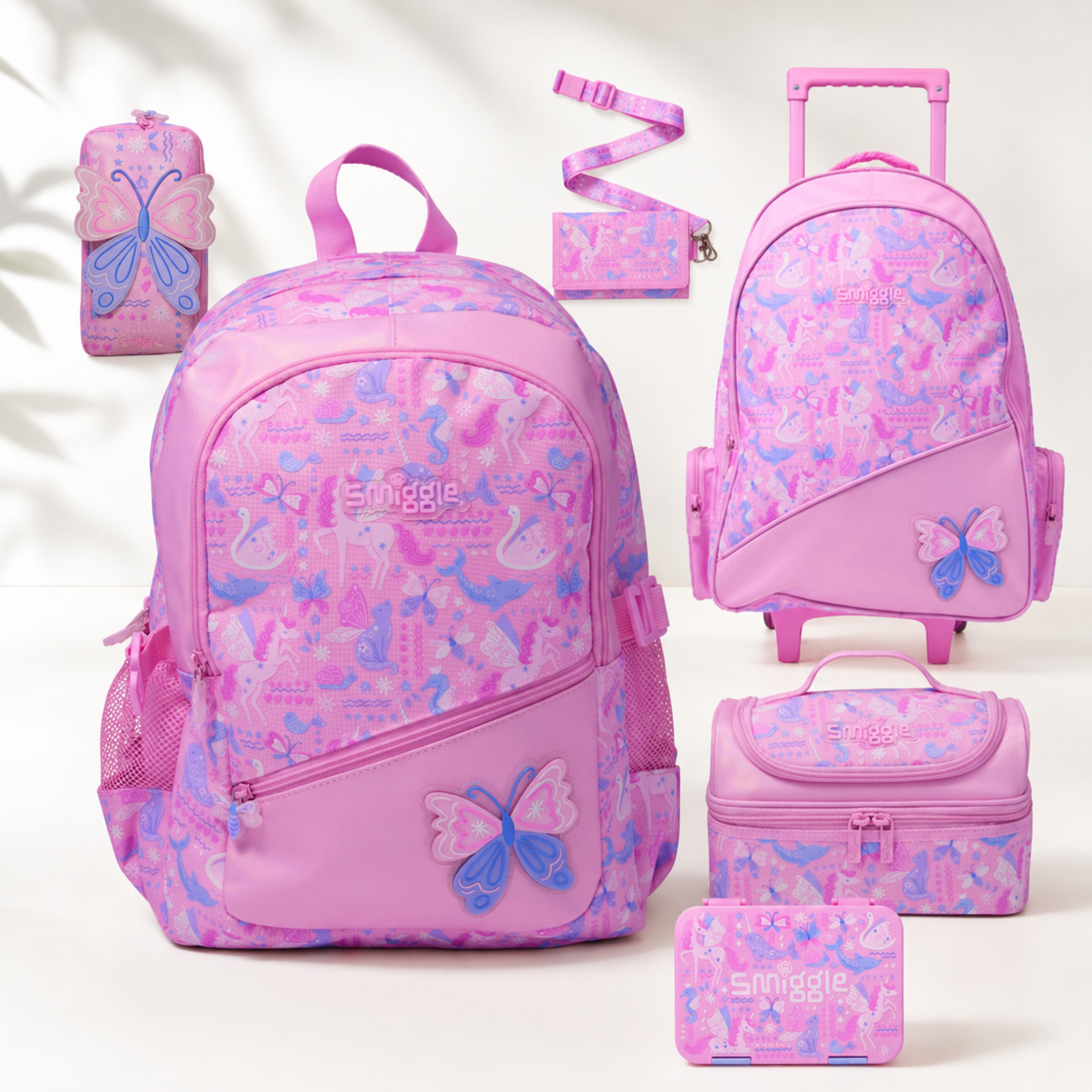 smiggle Set Pink Sea Butterfly | Build Your Own Set