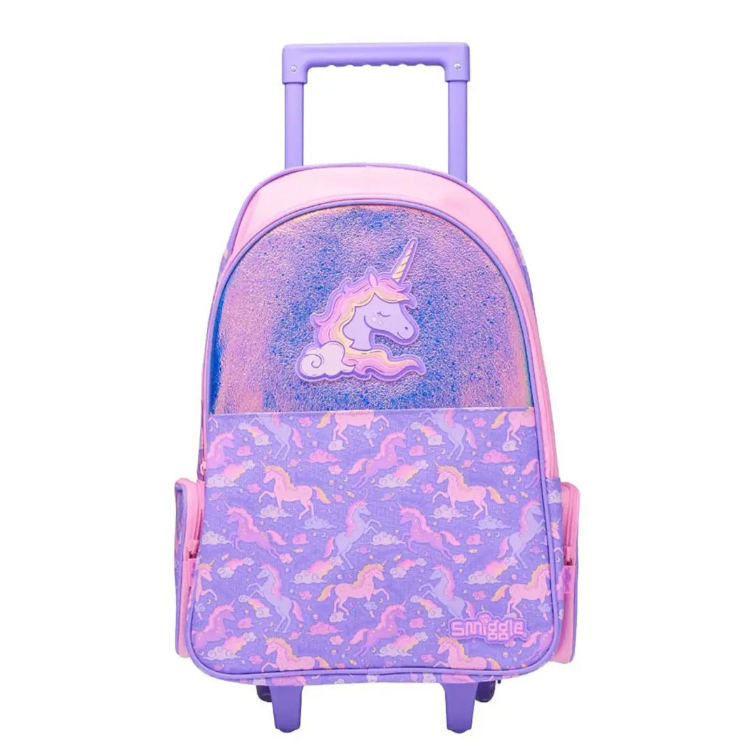 Smiggle Backpack | Light Up Wheels | Purple Unicorn