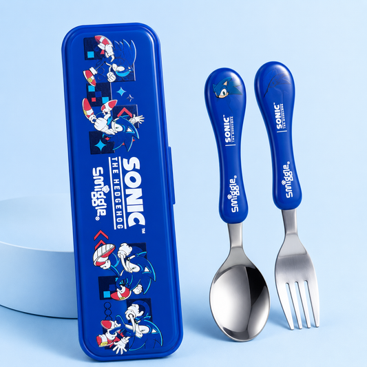 Smiggle Set | Spoon+Fork | With Storage Box | Sonic