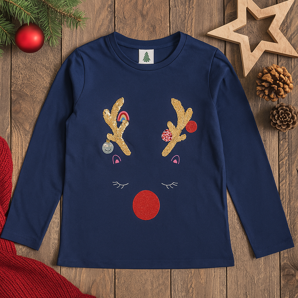 Christmas Cotton Top George 10-13y