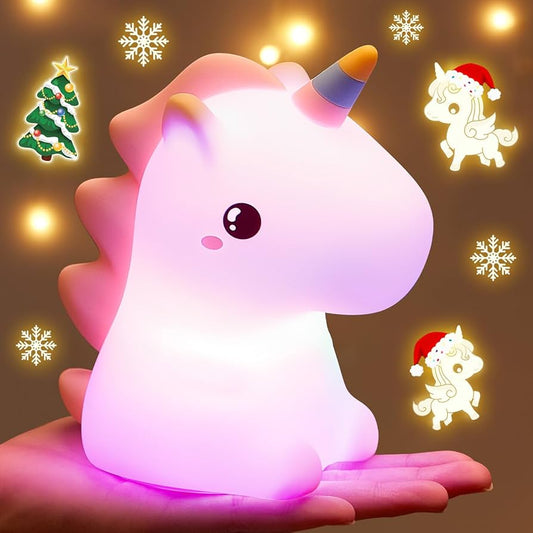 Rainbow Unicorn Night Light Silicone