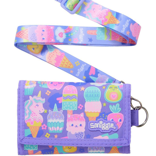 Smiggle Ice Cream Wallet Lanyard