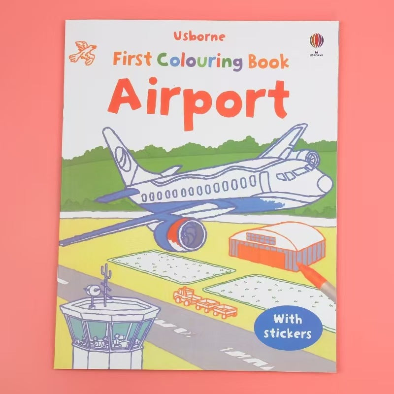 Usborne Colouring Book With Stickers - Soft Cover | 3+