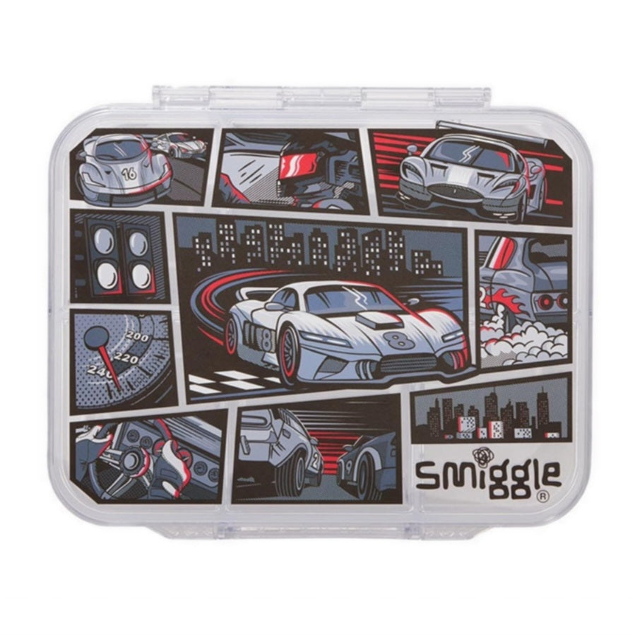 Smiggle Car Design  Lunch Box 21x17x6cm