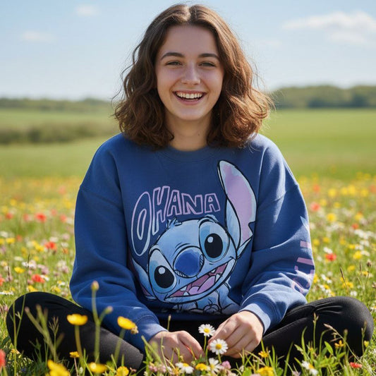 Sweater Oversized with Fleece Stitch Ohana Design Size M-XL