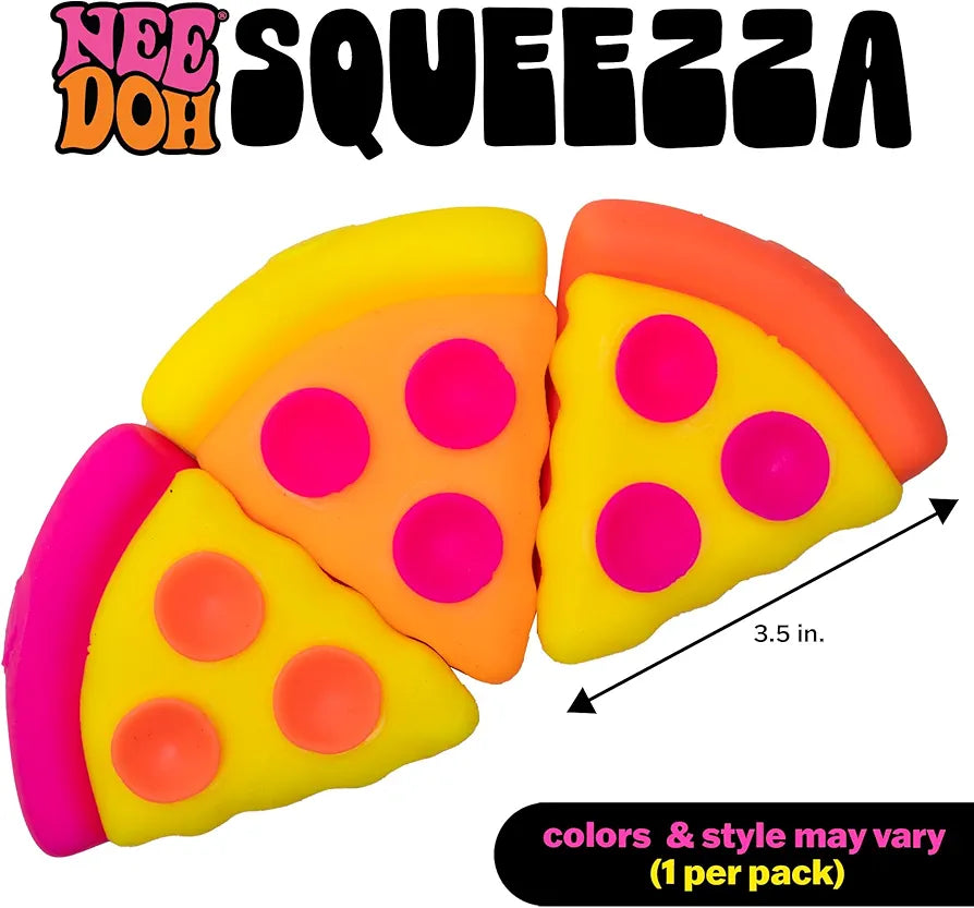 Needoh The Cheesy Squeezy Pepperoni Pizza Squishy Toy | 3+