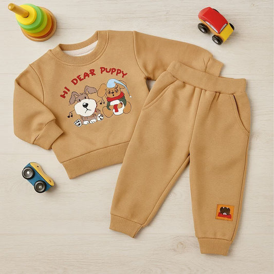Pyjamas With Fleece For Baby Boy Puppy Design Size 6-36 months