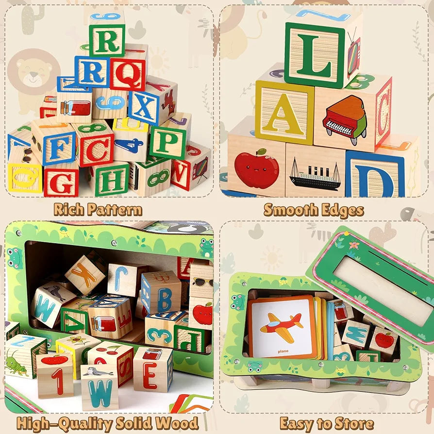 Matching Letter Game Alphabet Puzzle Reading Spelling | Early Learning Toy | 3+