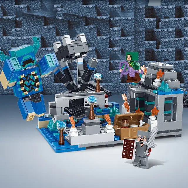 Minecraft Deep Dark Battle Building Blocks Set – 437 Pieces