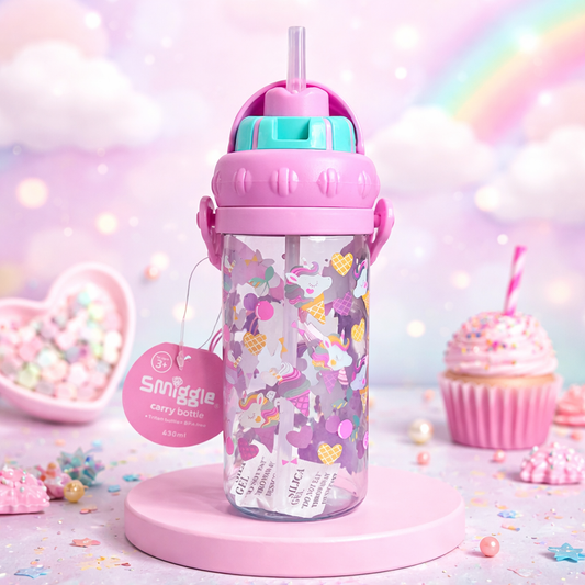 Smiggle Water Bottle – Unicorn Ice Cream | 430ml