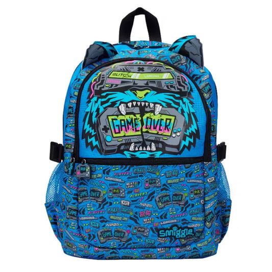 Smiggle Backpack Blue Game Over | G1-G3 | 42cm