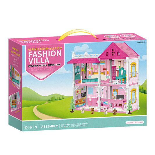 Fashion Villa Dollhouse Toy For Kids