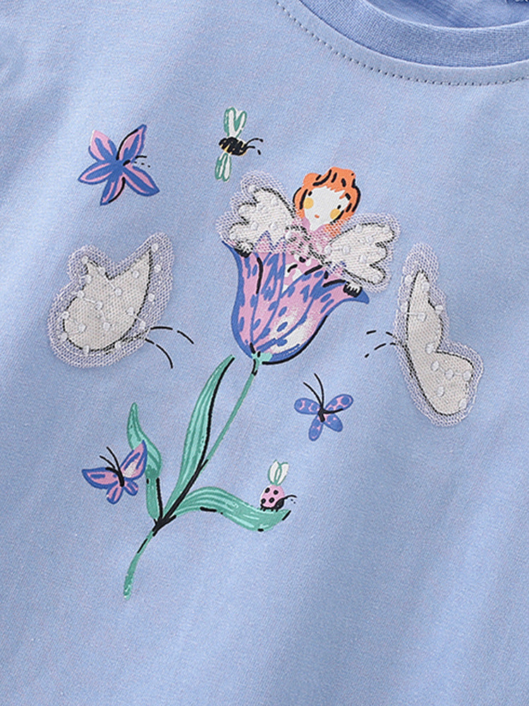 Girls Cotton Butterfly – Soft Summer Outfit (3–10Y)