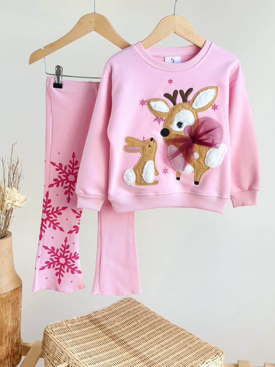 Outfit Cotton Set Animals Design Size 2-8y