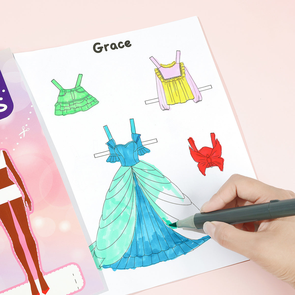 Cut Out Paper Dolls Dress-Up Activity Set | 6+| Size 27.5×21cm