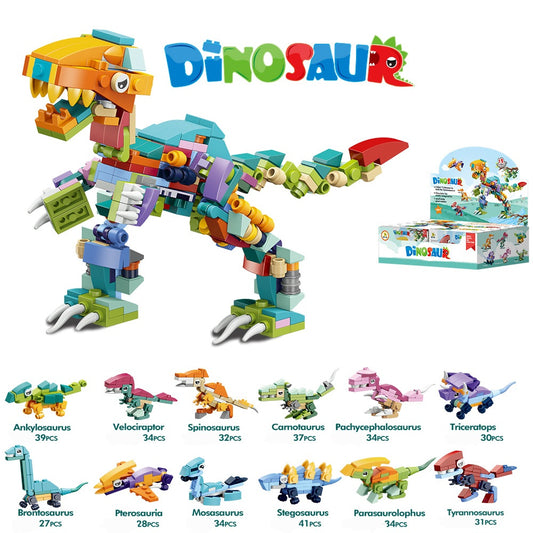 Building Blocks Dinosaurs 12in1 | Full Box | 3+