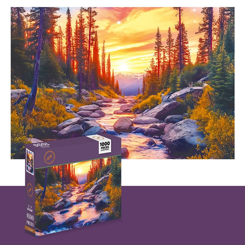 1000-Piece Jigsaw Puzzle Collection – Artistic & Scenic Designs
