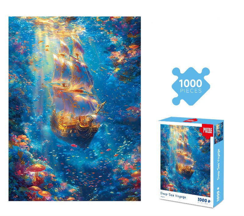 1000-Piece Jigsaw Puzzle Collection – Artistic & Scenic Designs