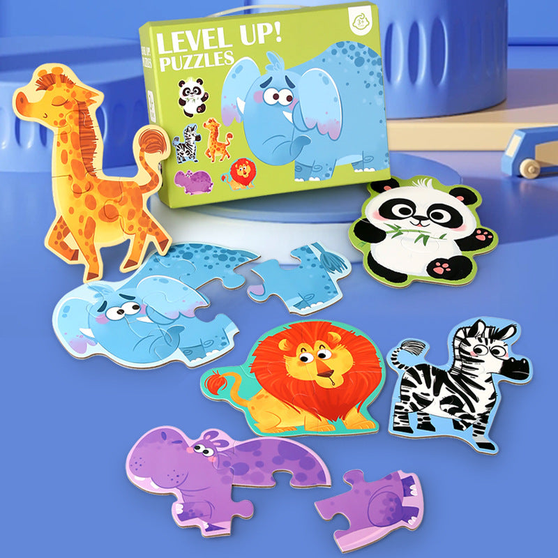 Level Up! 6-in-1 Progressive Puzzle Set for Kids 3+ – Multiple Designs